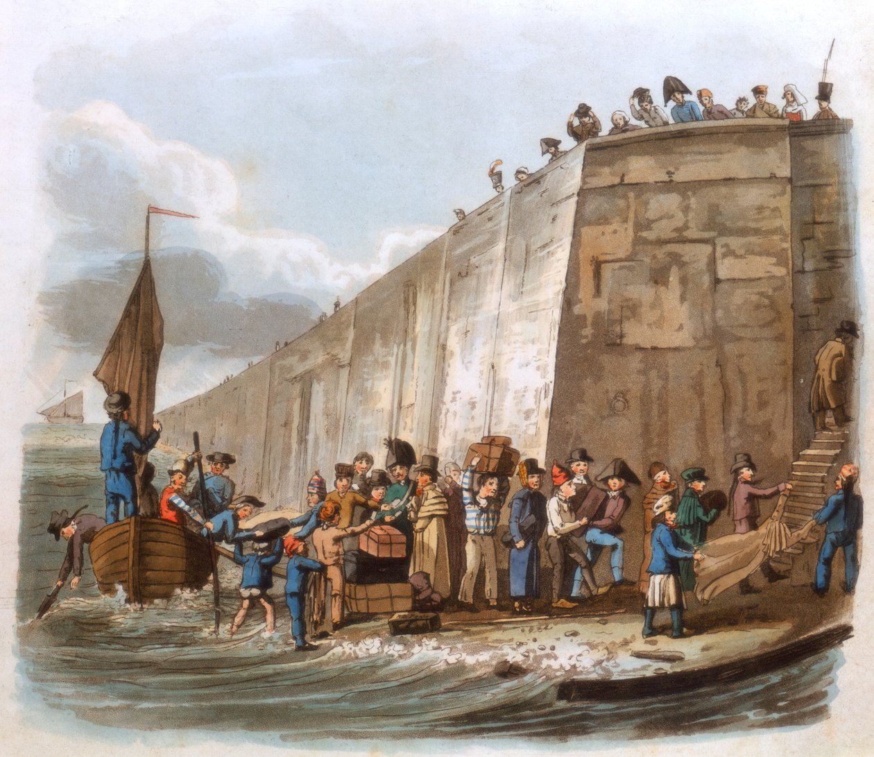 Ankunft in Calais, 1816 von Unbekannt