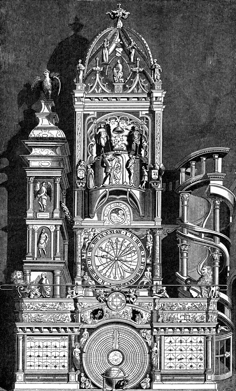 Astronomische Uhr des Straßburger Münsters, 1573, 1870 von Unbekannt