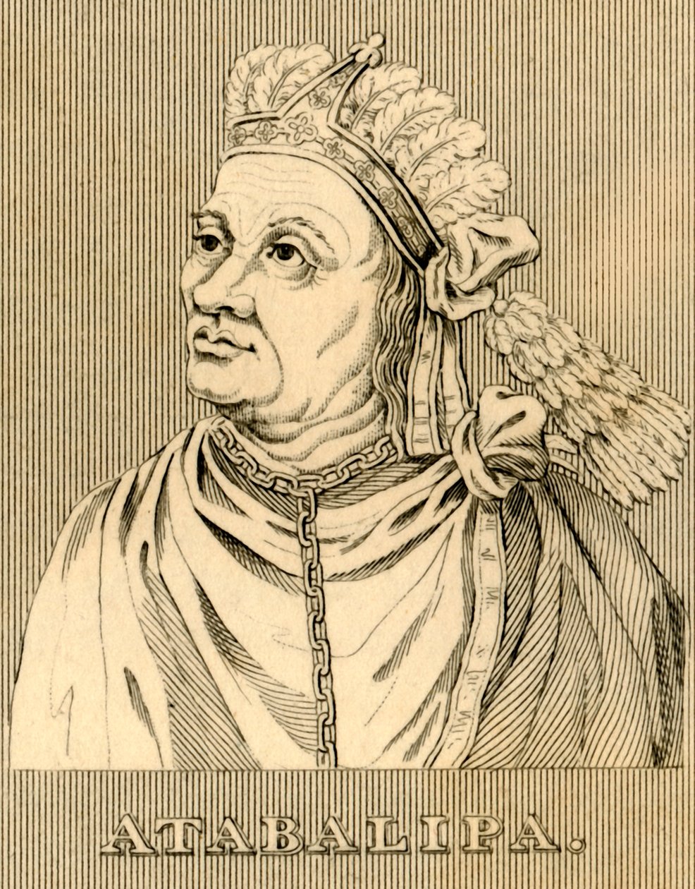 Atabalipa, ca. 1502-1533, 1830 von Unbekannt