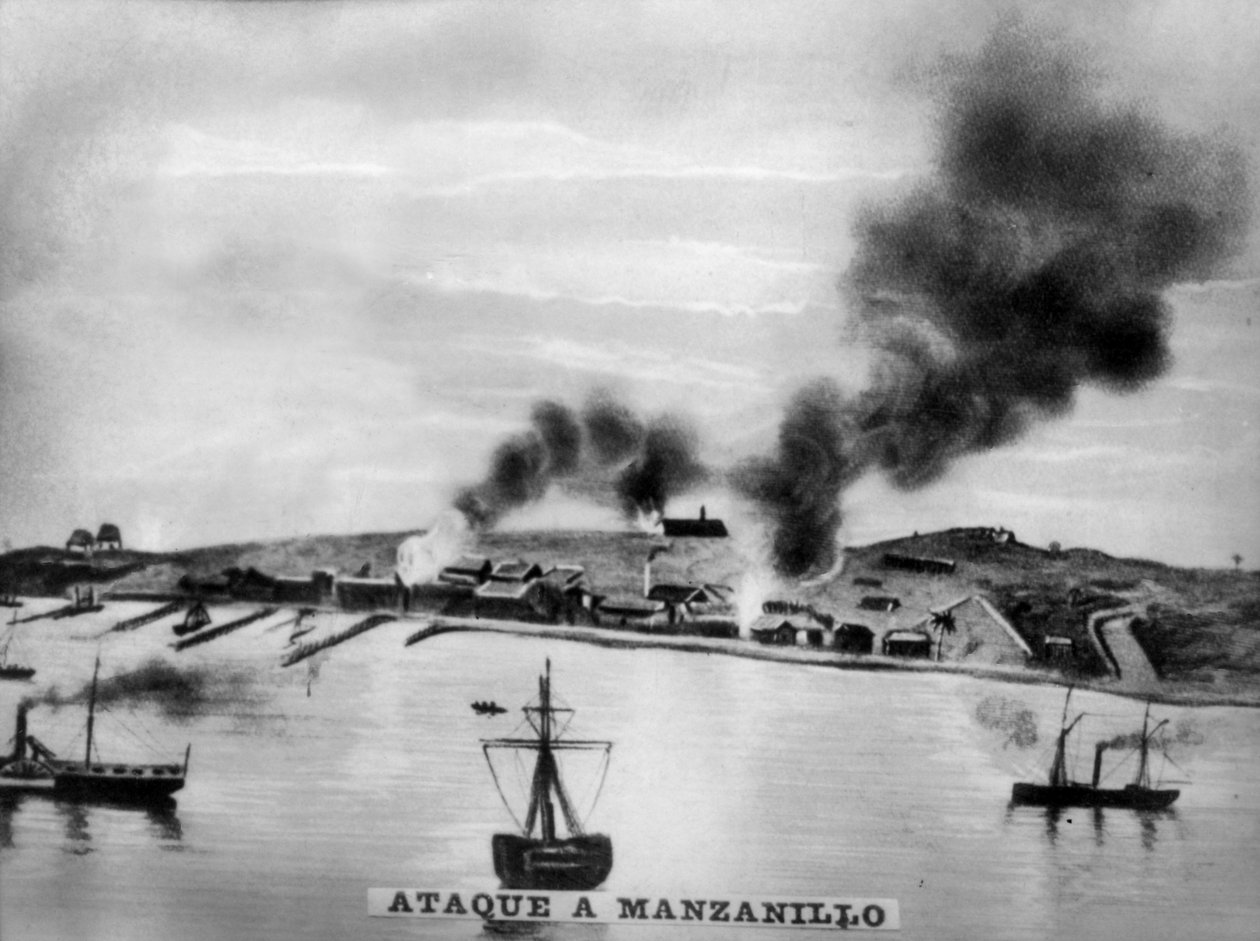 Angriff auf Manzanillo, 1873, 1920er Jahre von Unbekannt
