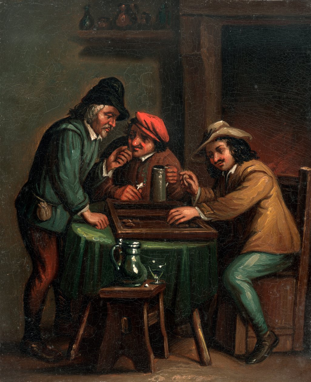 Backgammon-Spieler von Unbekannt