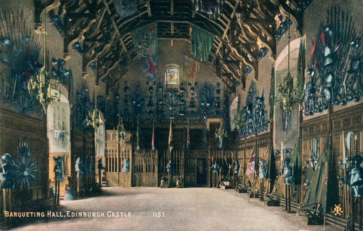 Bankettsaal, Edinburgh Castle, ca. 1930 von Unbekannt