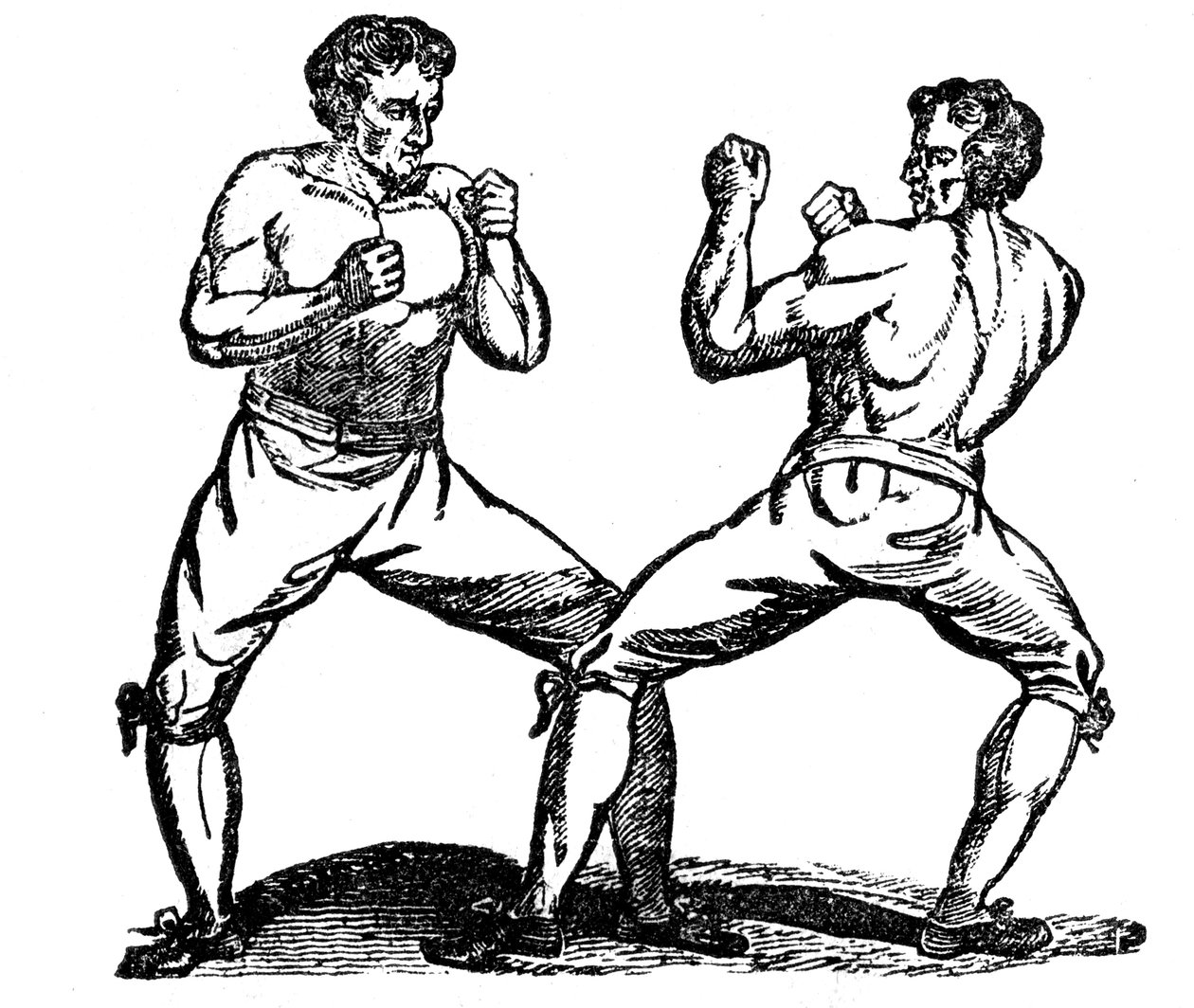 Bare-knuckle-Boxen, 18. Jahrhundert von Unbekannt
