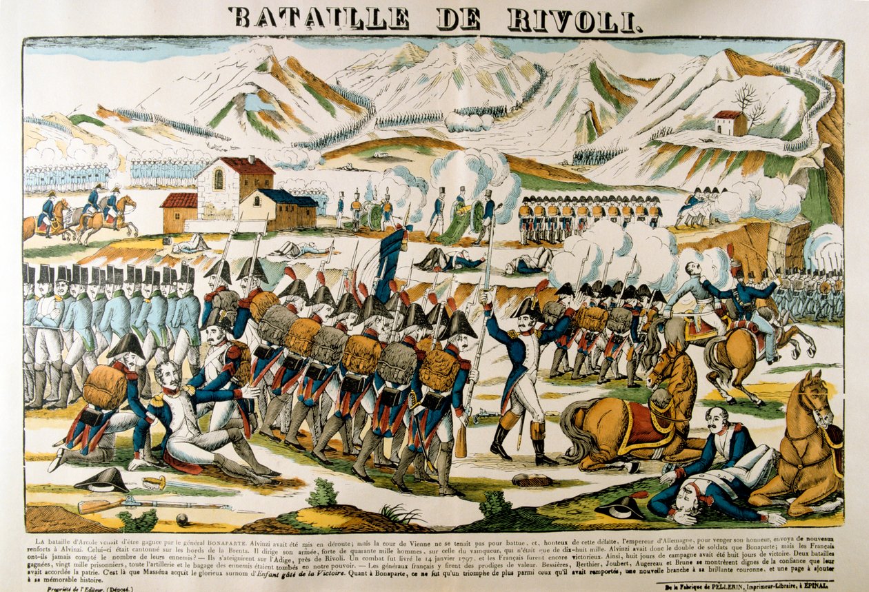 Schlacht von Rivoli, 14. Januar 1797, 19. Jahrhundert von Unbekannt