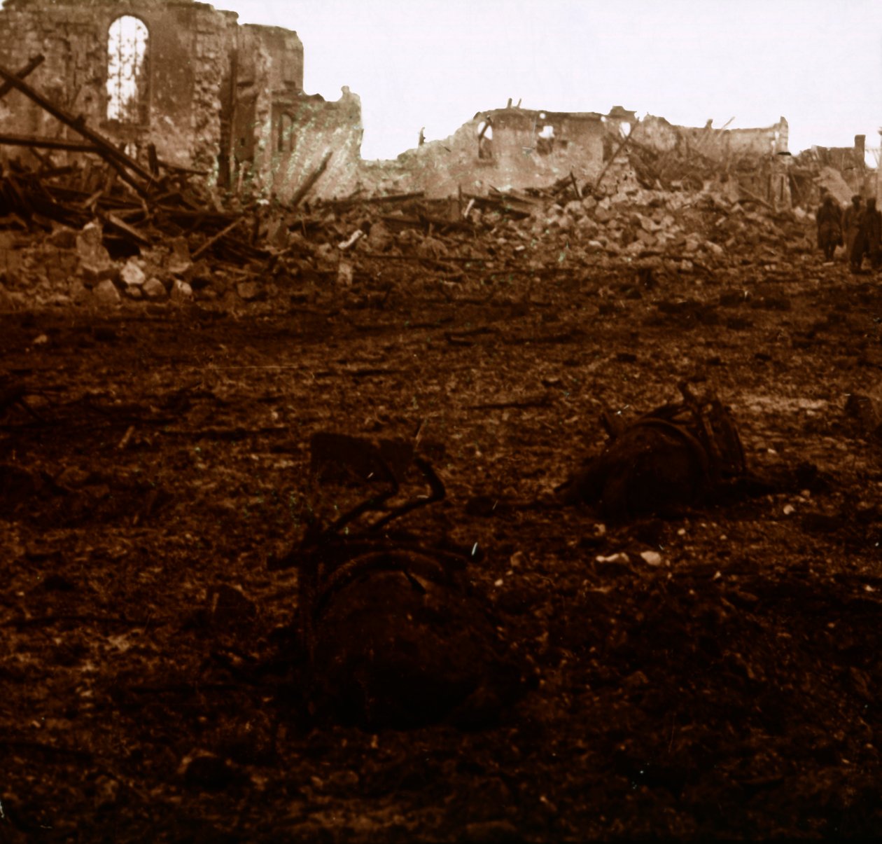 Schlachtfeld, Aisne, Frankreich, ca. 1914-1918 von Unbekannt