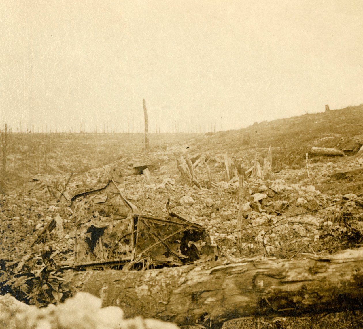 Schlachtfeld, Bezonvaux, Verdun, Nordfrankreich, ca. 1914-ca. 1918 von Unbekannt