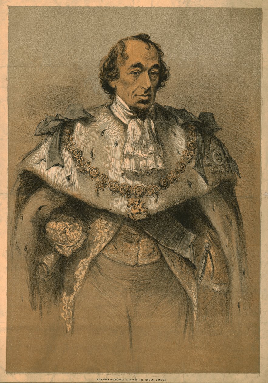 Benjamin Disraeli, um 1870 von Unbekannt