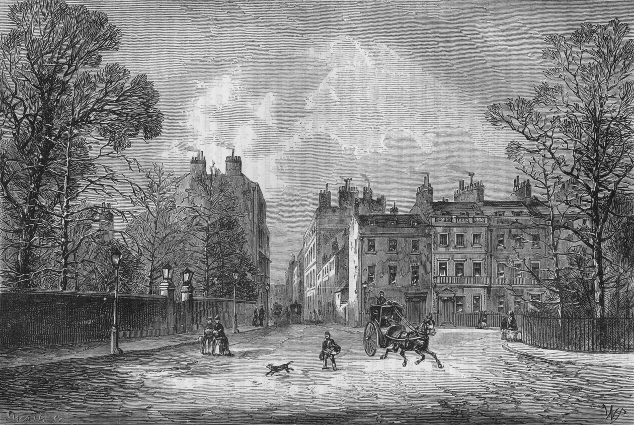 Berkeley Square, Westminster, London, ca. 1850, 1878 von Unbekannt