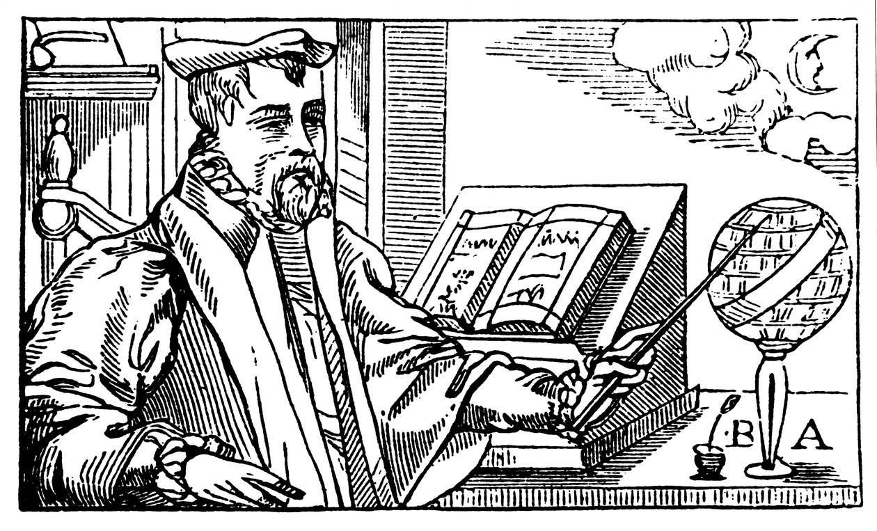 Bernard Abattia, französischer Astrologe des 16. Jahrhunderts, 1572 von Unbekannt