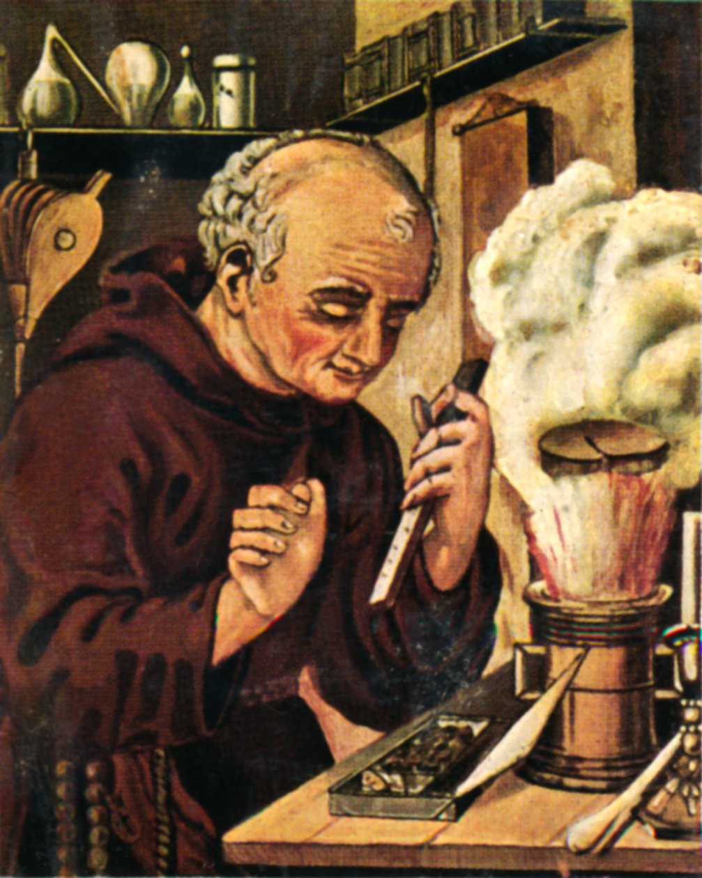 Berthold Schwarz im 14. Jahrhundert, 1934 von Unbekannt