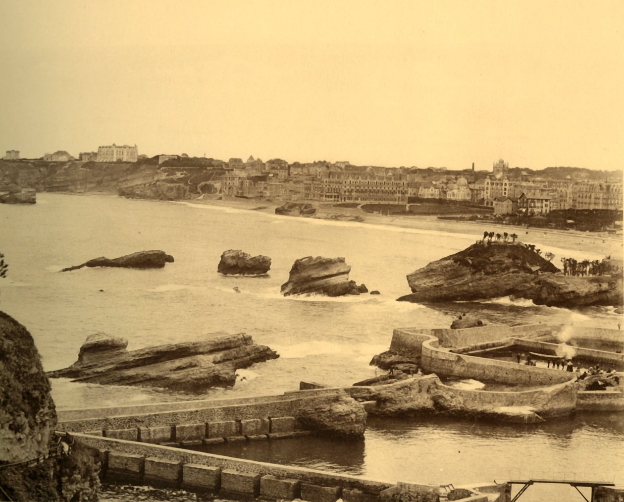 Biarritz - Gesamtansicht von der Atalaye, ca. 1930 von Unbekannt