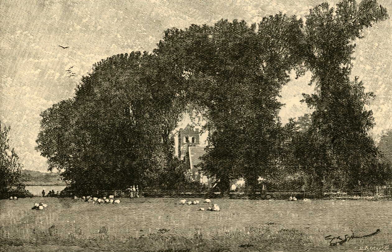 Bisham Kirche, 1898 von Unbekannt