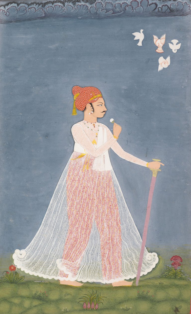 Bishen Singh als junger Mann, ca. 1780 von Unbekannt