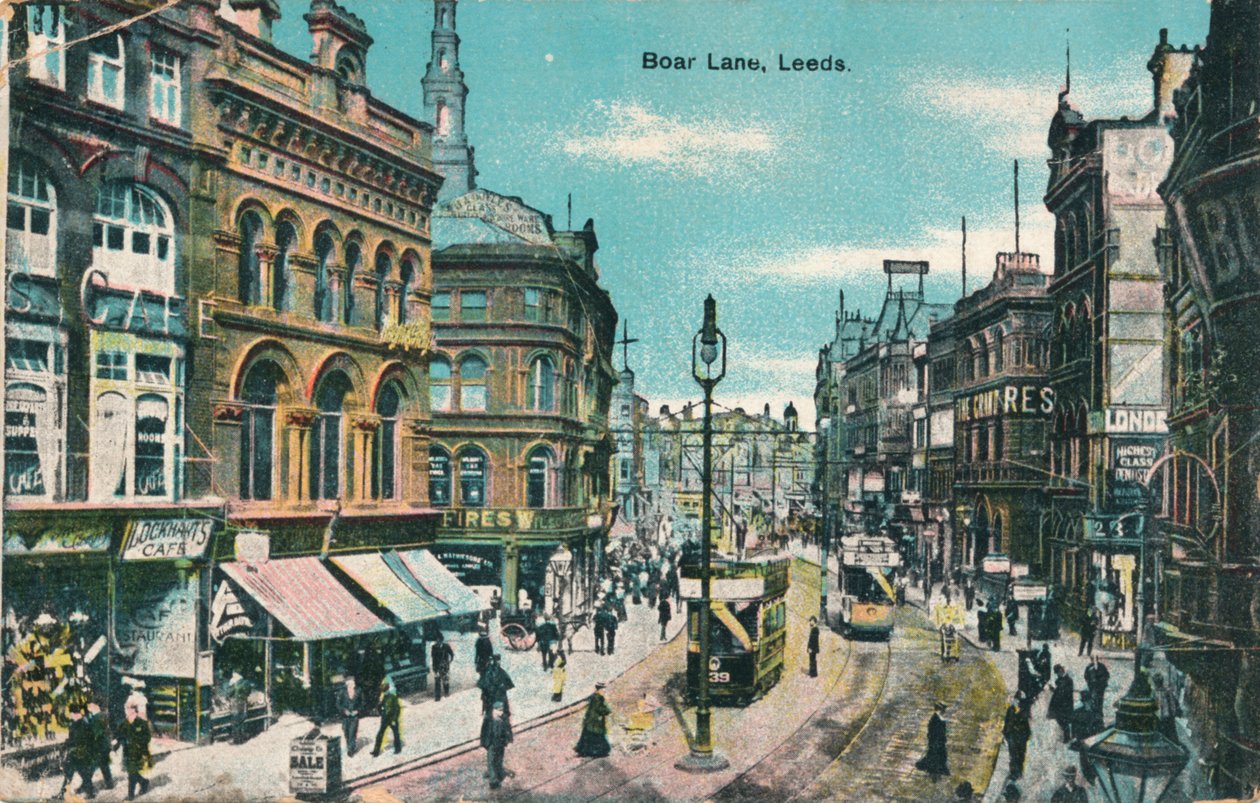 Boar Lane, Leeds, ca. 1905 von Unbekannt