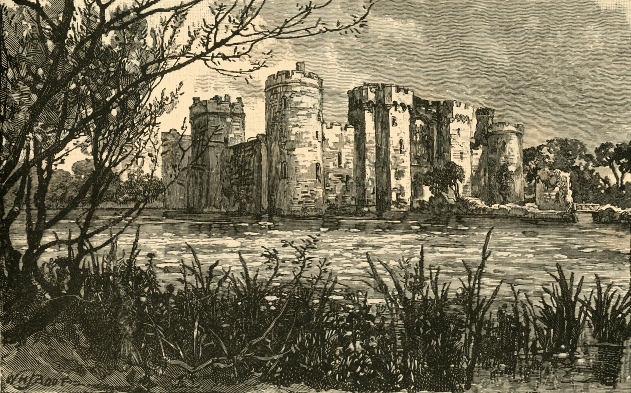 Bodiam Castle, 1898 von Unbekannt