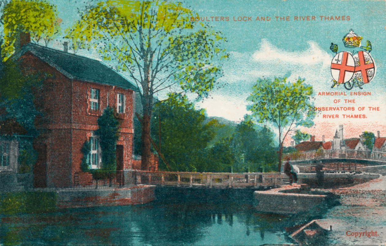 Boulters Lock und die Themse, ca. 1910 von Unbekannt