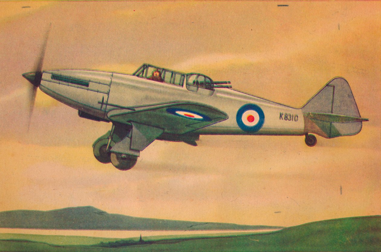 Boulton Paul Defiant Jagdflugzeug, ca. 1944 von Unbekannt