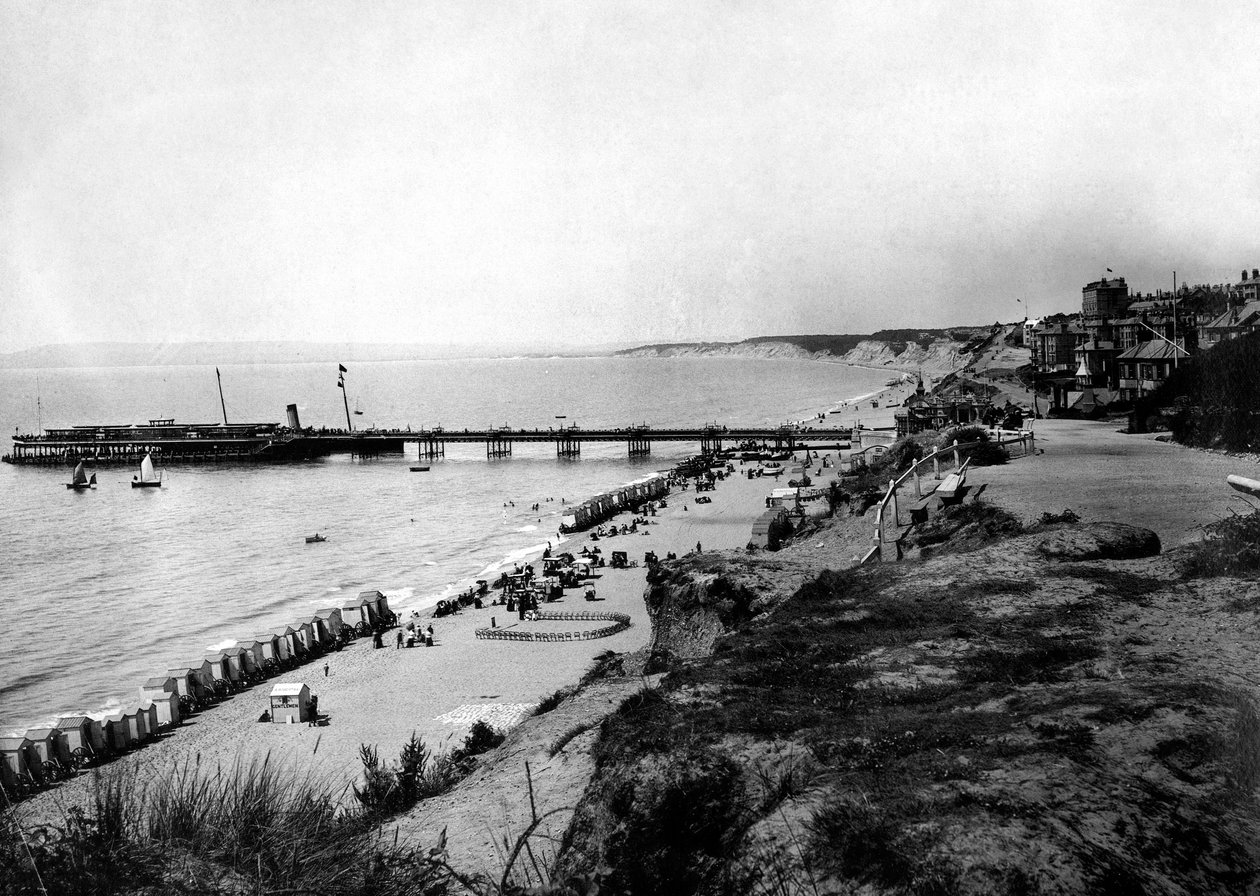 Bournemouth, vom East Cliff, ca. 1882 von Unbekannt