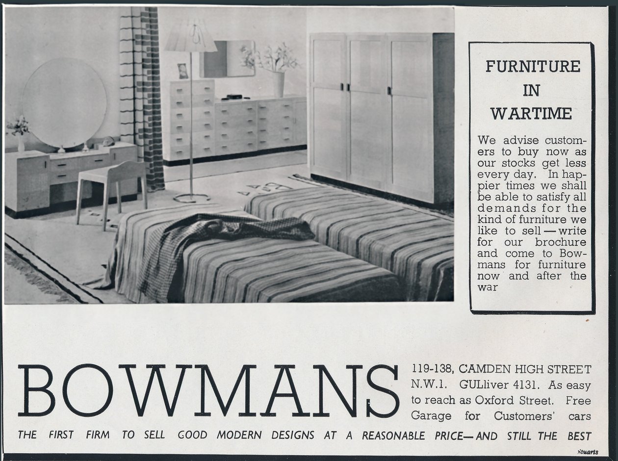 Bowmans Werbung, 1942 von Unbekannt