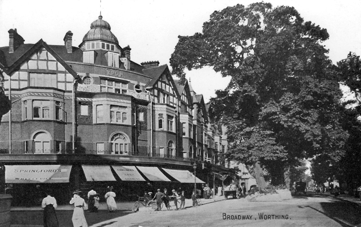 Broadway, Worthing, West Sussex, ca. 1900er-1920er Jahre von Unbekannt