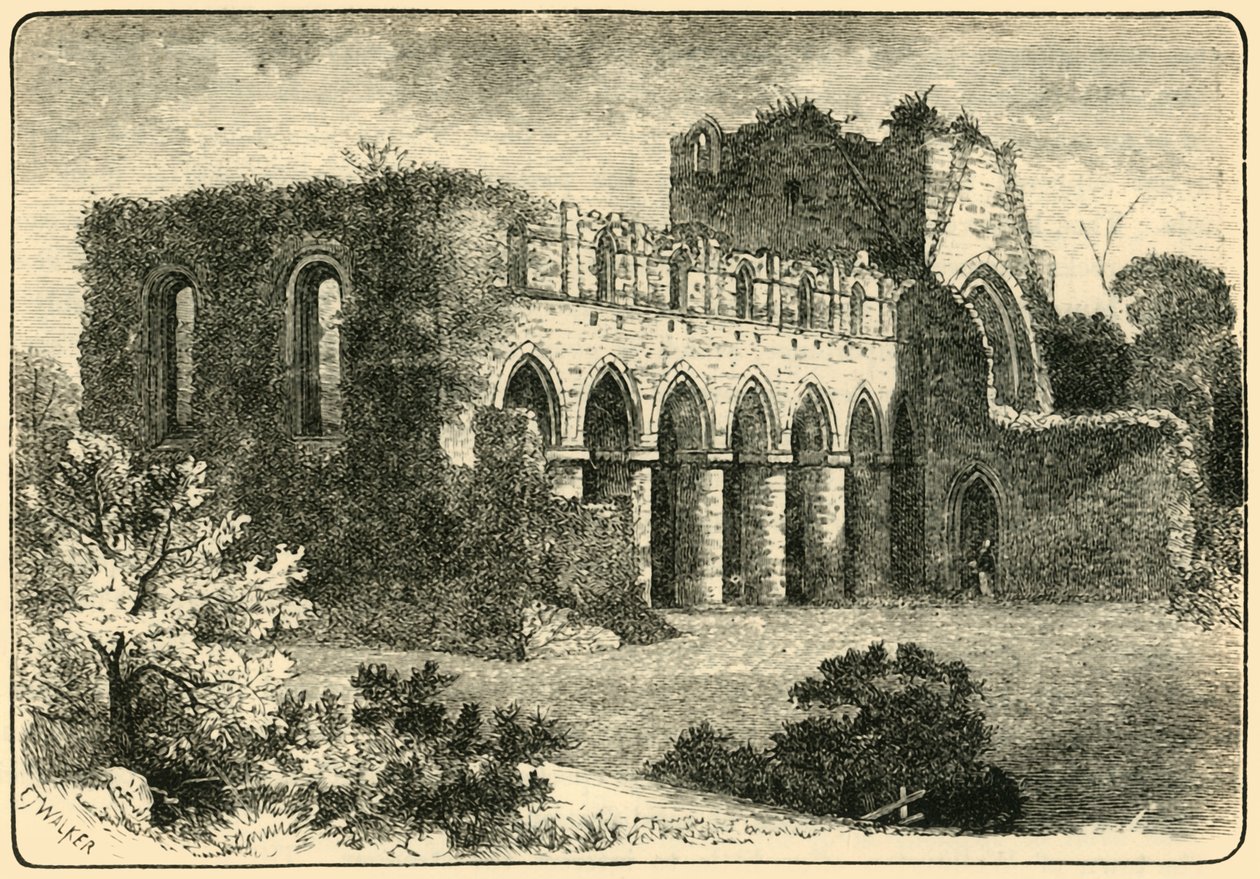 Buildwas Abbey, 1898 von Unbekannt
