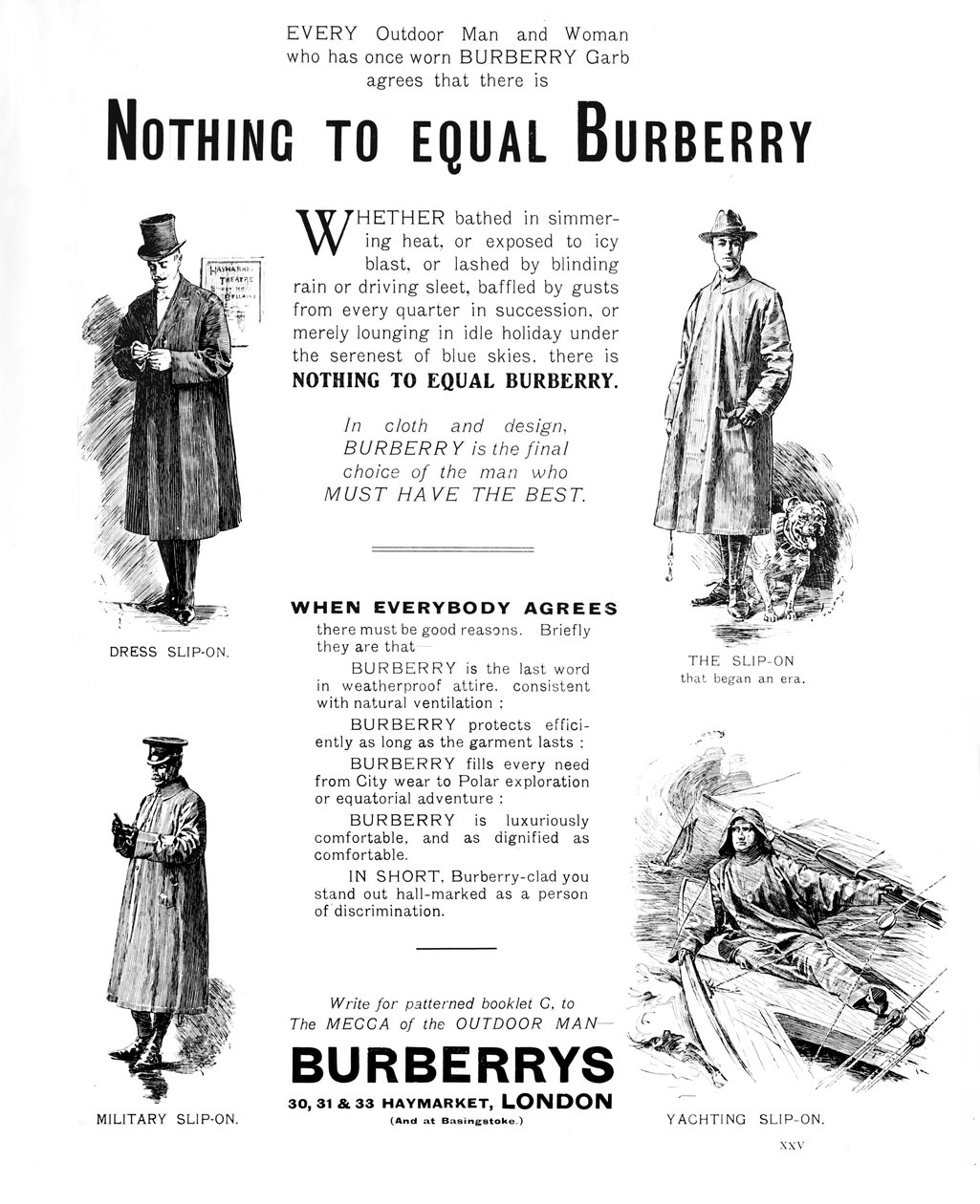 Burberrys, 1909 von Unbekannt