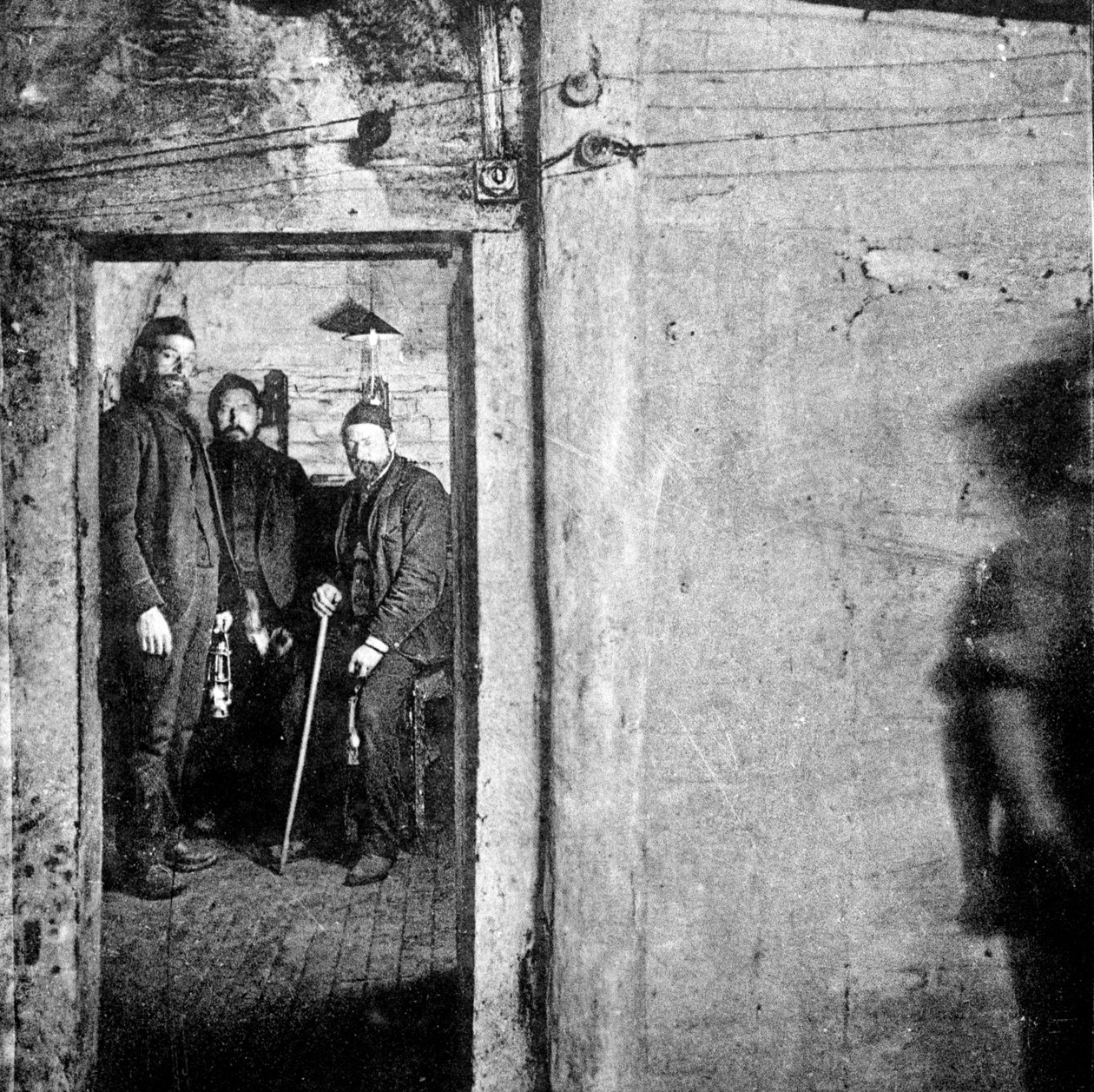 Hütte in einer Kohlenmine von Unbekannt