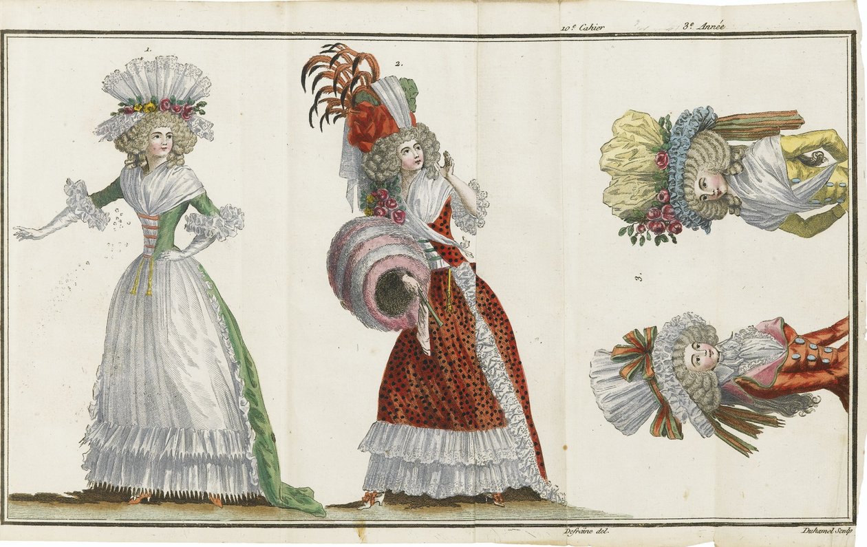 Cabinet des Modes, ou les Modes nouvelles, 1786-1788 von Unbekannt
