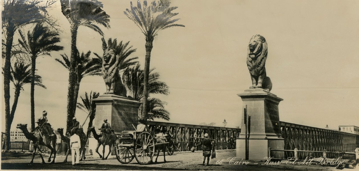 Kairo - Kasr-El-Nil-Brücke, ca. 1930-1939 von Unbekannt