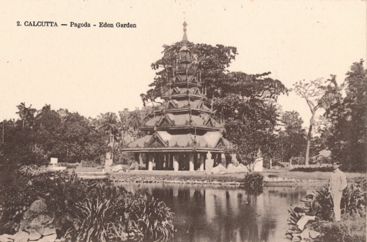 Kalkutta - Pagode - Eden Garten, um 1900 von Unbekannt