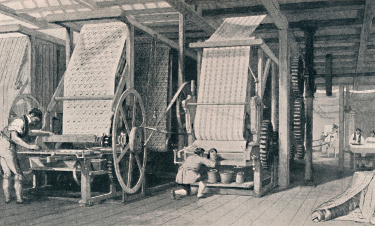 Calico-Druck (1835, 1904) von Unbekannt