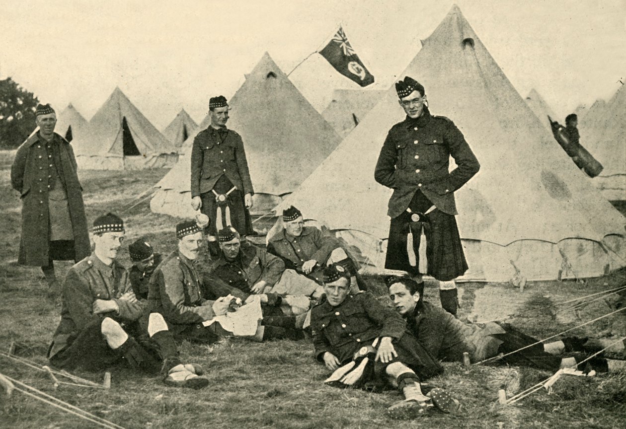 Kanadische Soldaten, Erster Weltkrieg, 1914, ca. 1920 von Unbekannt