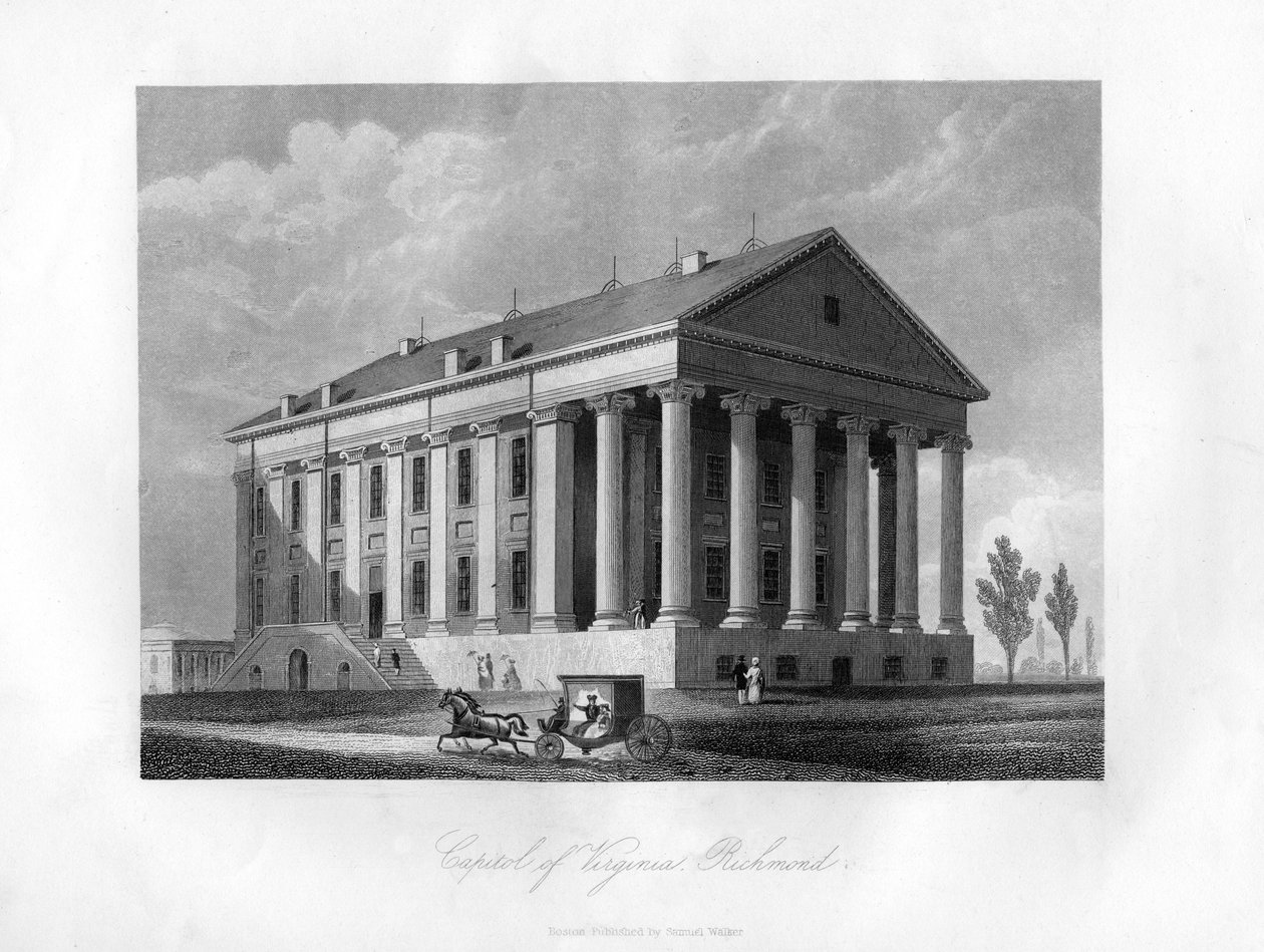 Kapitol von Virginia, Richmond, USA, 1855 von Unbekannt