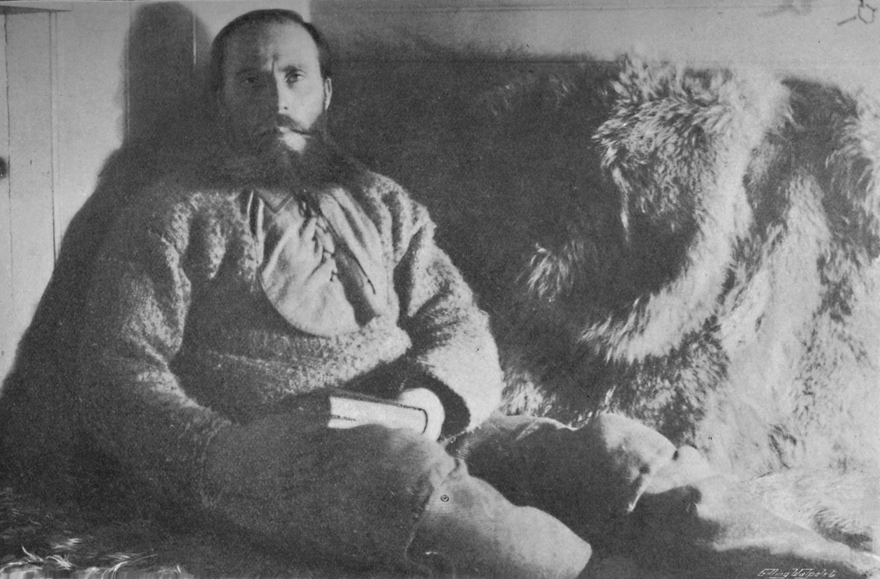 Kapitän Sverdrup in seiner Kabine, 1895 von Unbekannt