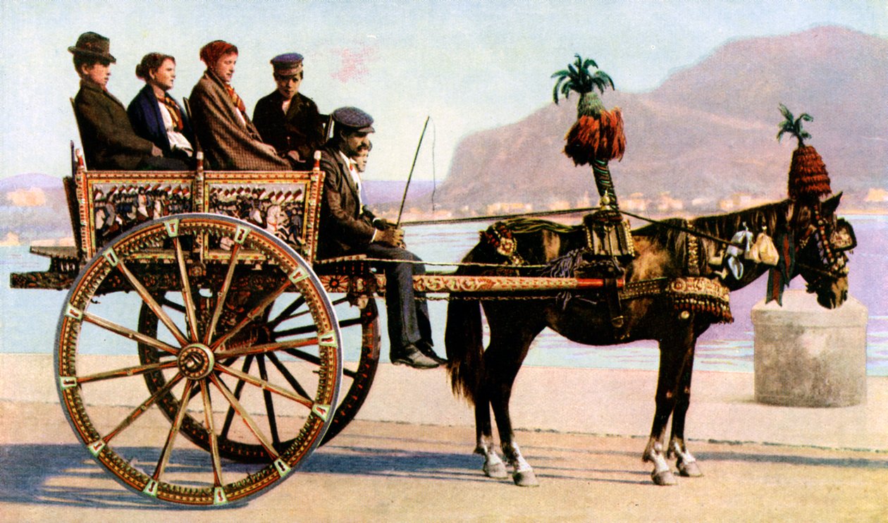 Karren, Palermo, Sizilien, um 1923 von Unbekannt