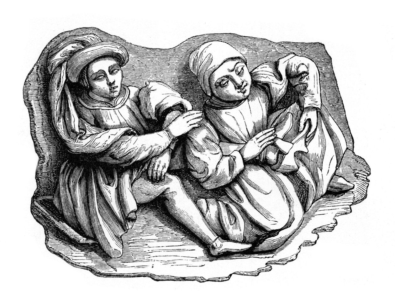 Holzrelief, 15. Jahrhundert, 1870 von Unbekannt