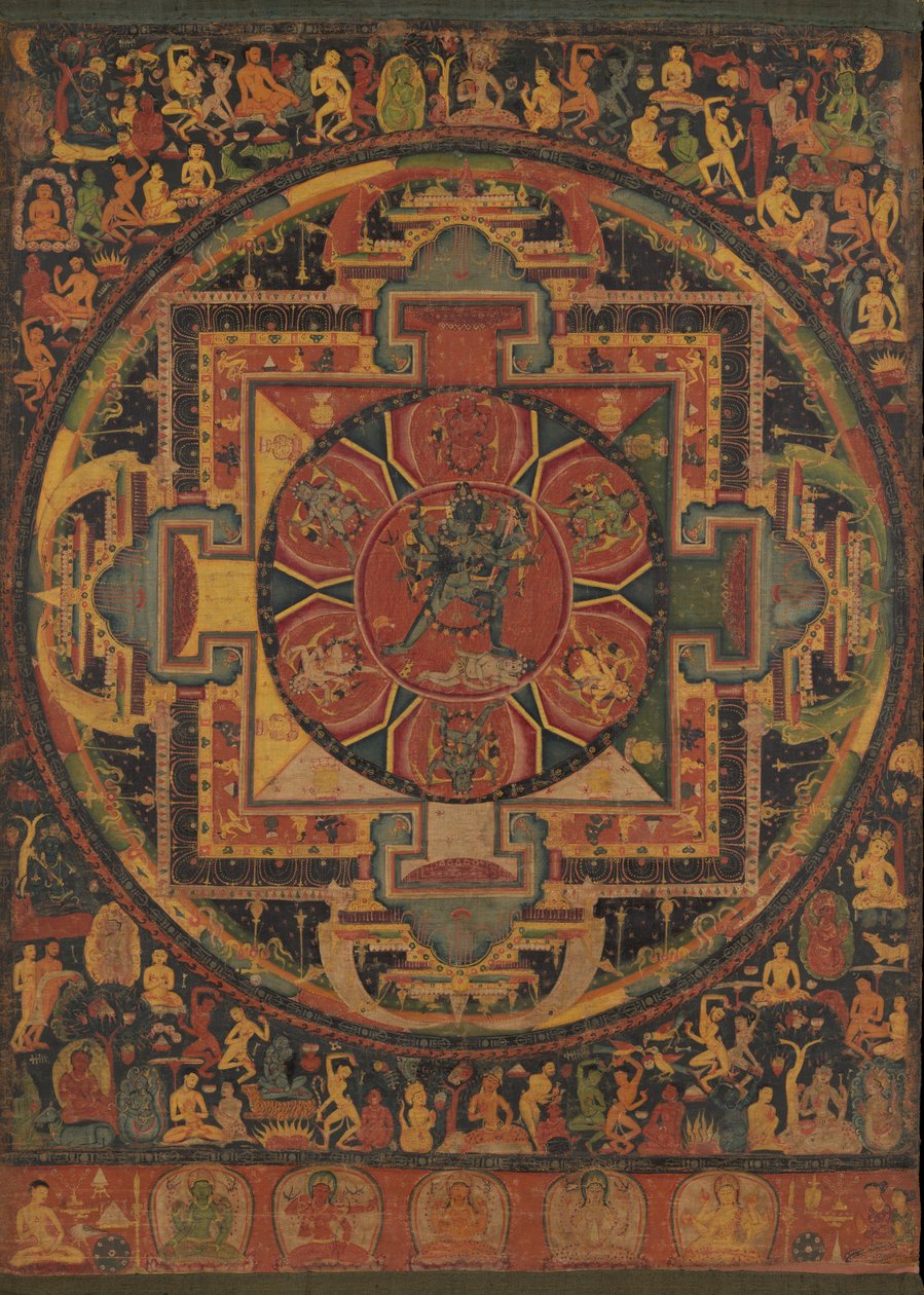 Chakrasamvara Mandala, ca. 1100 von Unbekannt