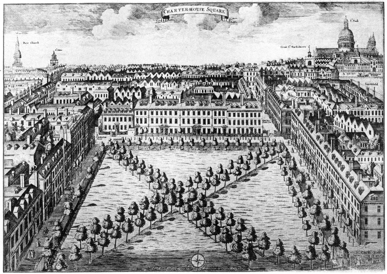 Charterhouse Square, London, 18. Jahrhundert von Unbekannt