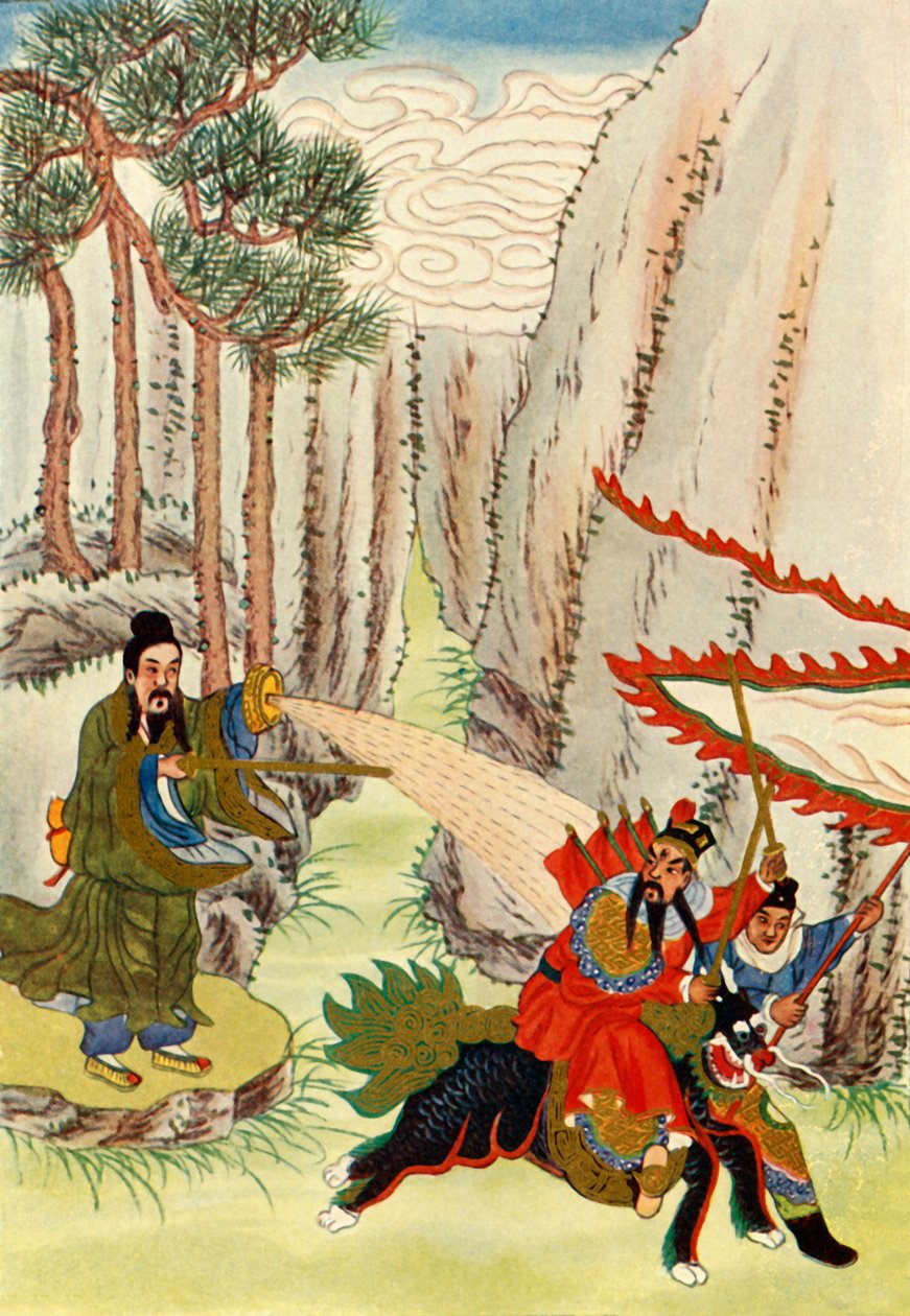 Chiang Tzu-Ya besiegt Wen Chung, 1922 von Unbekannt