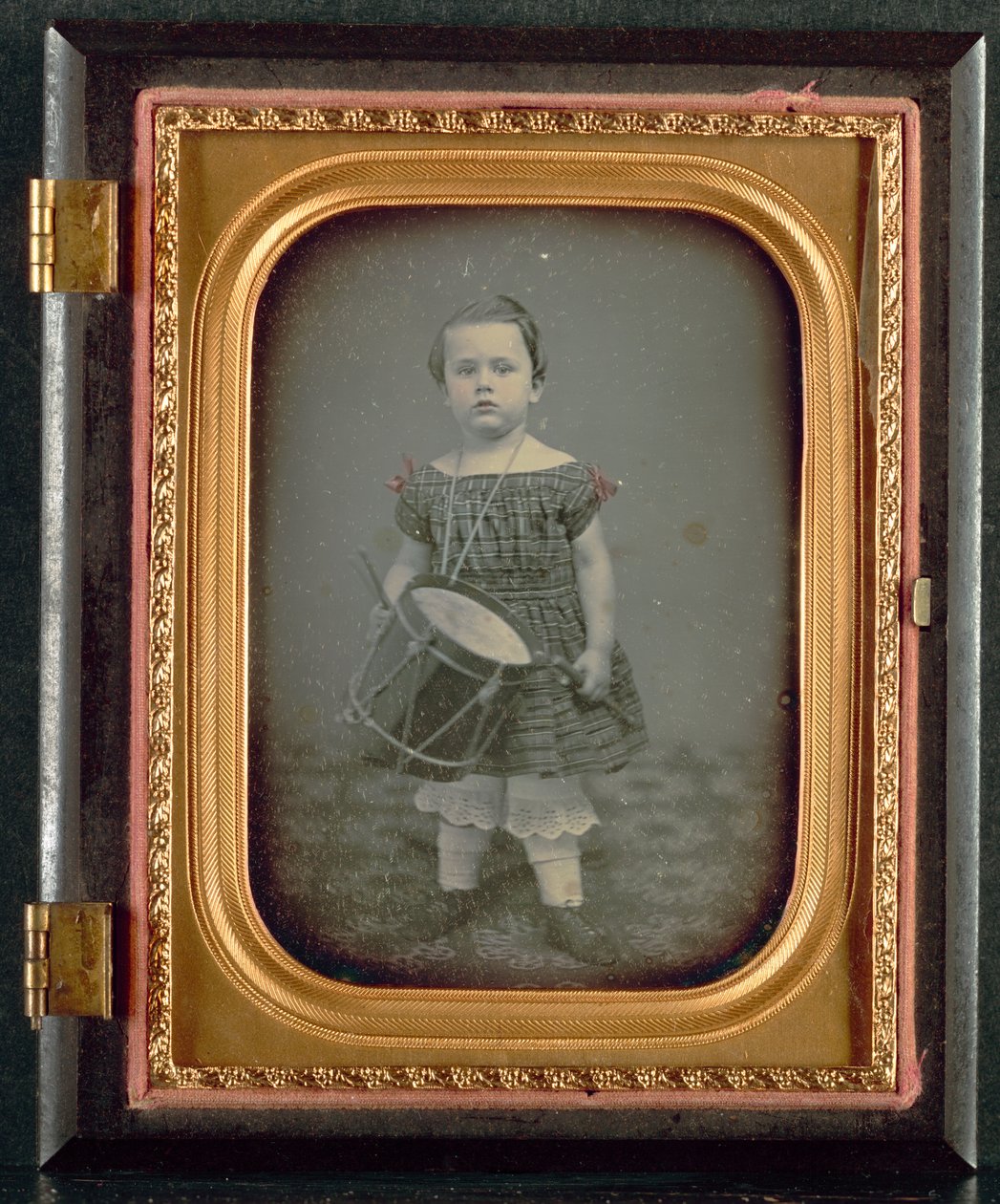 Kind mit Trommel, 1850er Jahre von Unbekannt