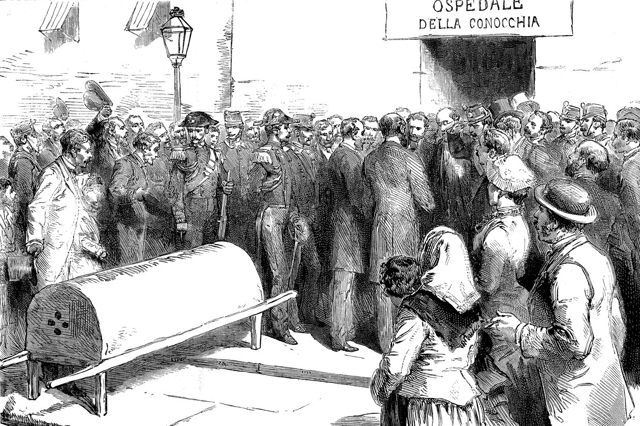 Cholera-Epidemie in Neapel von Unbekannt
