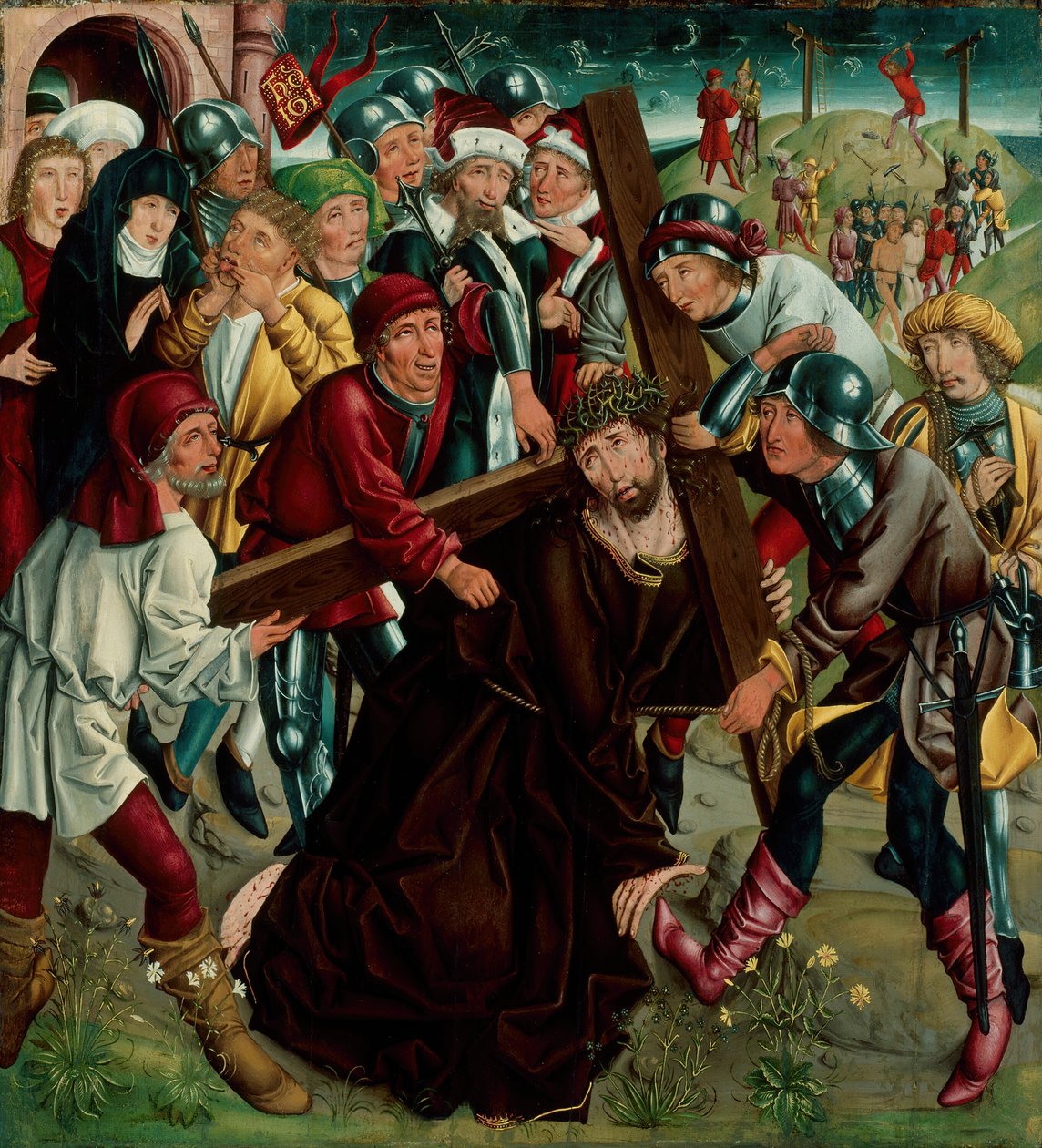 Christus trägt das Kreuz, ca. 1490 von Unbekannt