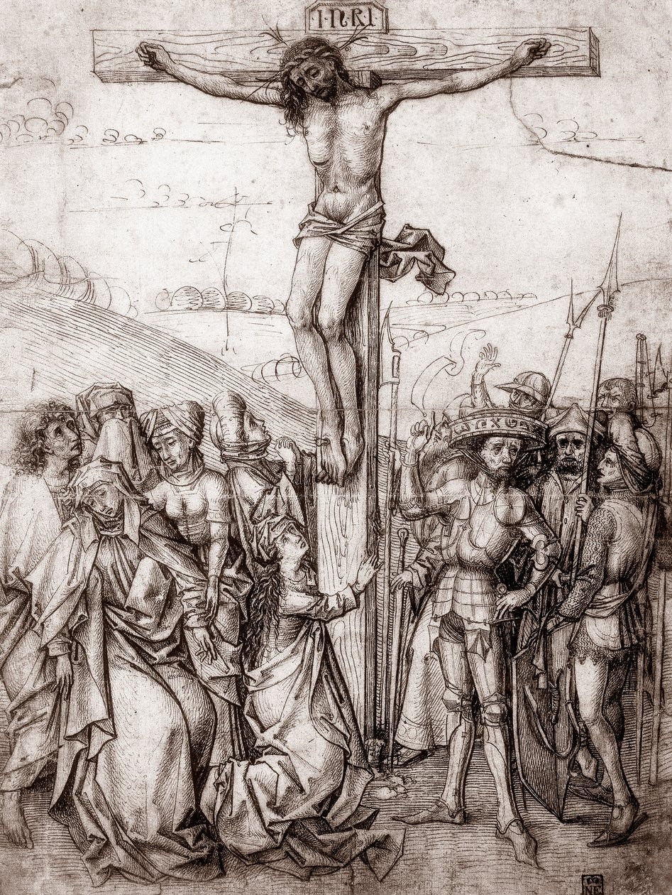 Christus am Kreuz, um 1480 von Unbekannt