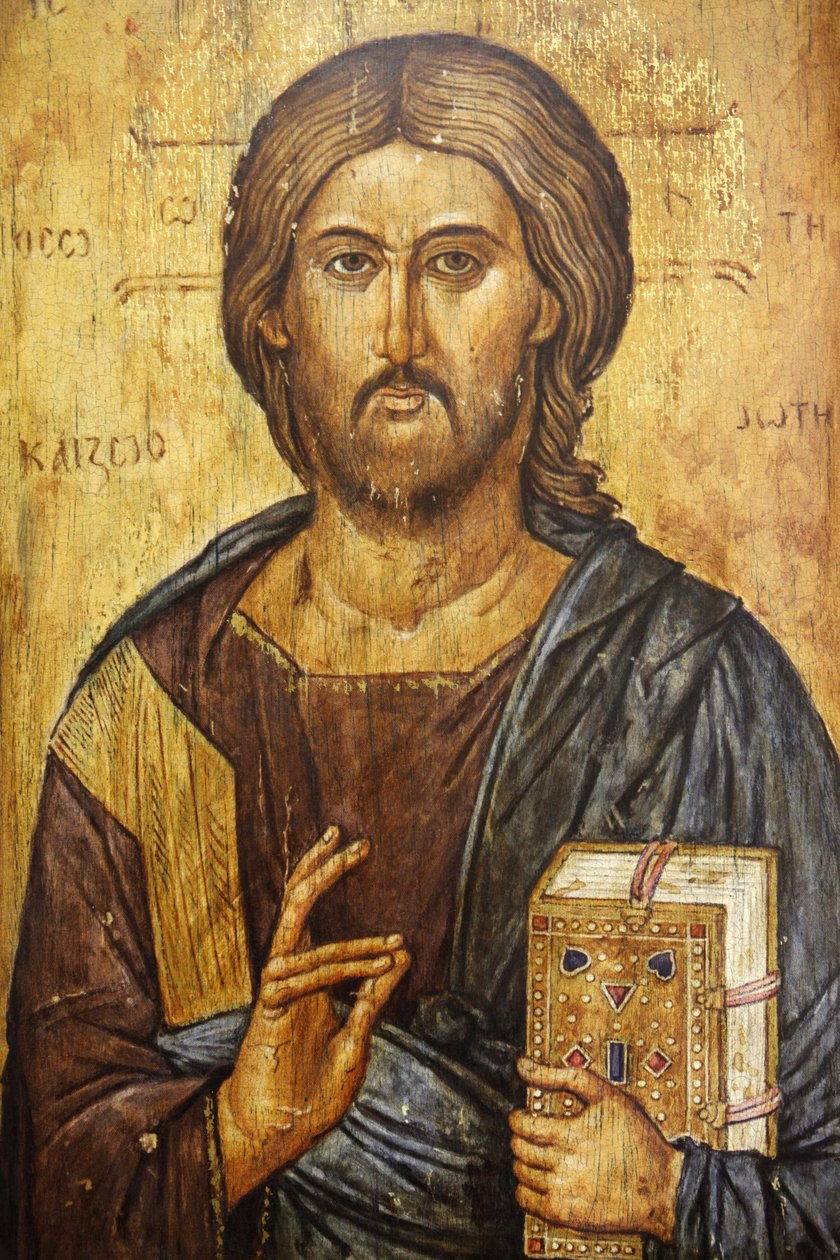 Christus Pantokrator Gemälde Madrid Spanien von Unbekannt