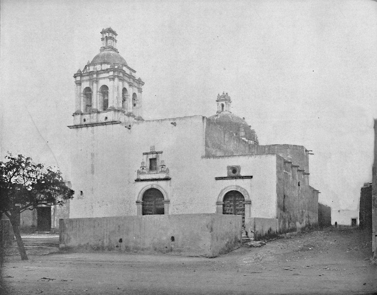 Kirche von Guadaloupe, Chihuahua, Mexiko, um 1897 von Unbekannt