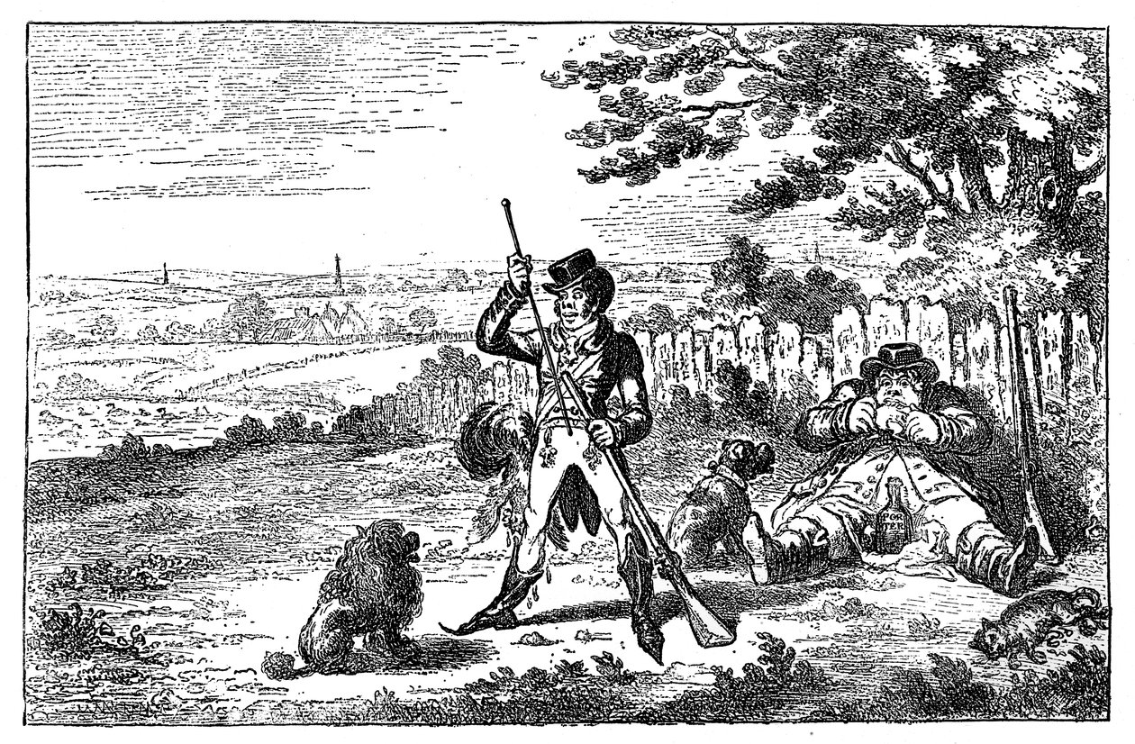 Cockney-Sportler beim Nachladen, 1800 von Unbekannt