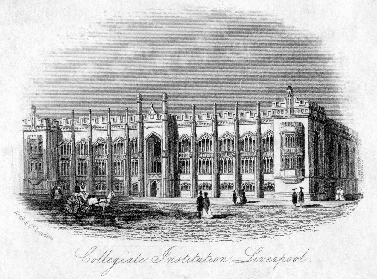 Collegiate Institution, Liverpool, ca. 1870er von Unbekannt