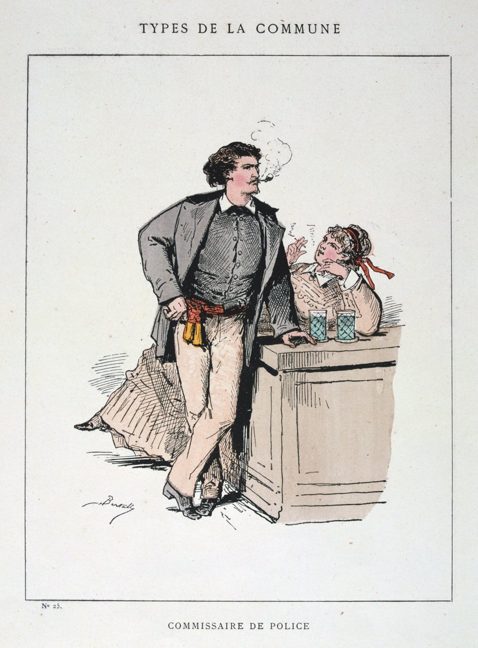 Polizeikommissar, Pariser Kommune, 1871 von Unbekannt