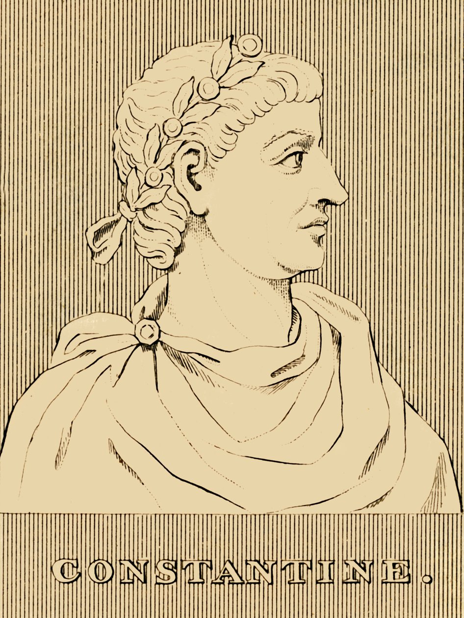 Konstantin, 272 - 337 n. Chr., 1830 von Unbekannt