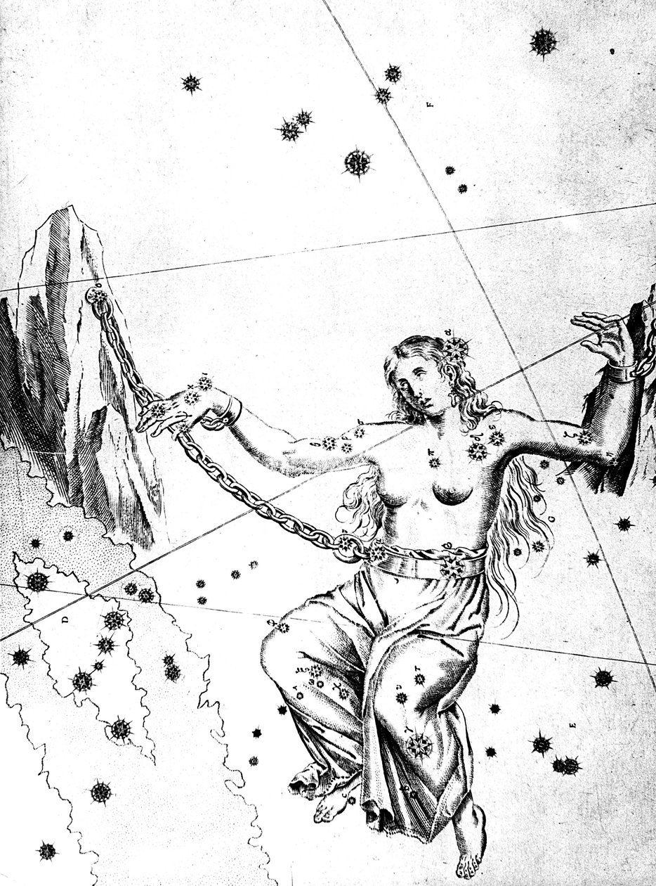 Konstellation von Andromeda, 1723 von Unbekannt